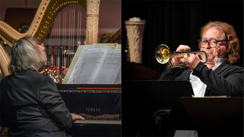 Zwei Brüder, eine Leidenschaft: Walter (l.) und Felice Civitareale traten im Artikuss gemeinsam mit dem Harmonieorchester der Militärmusik auf
