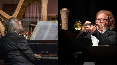 Zwei Brüder, eine Leidenschaft: Walter (l.) und Felice Civitareale traten im Artikuss gemeinsam mit dem Harmonieorchester der Militärmusik auf