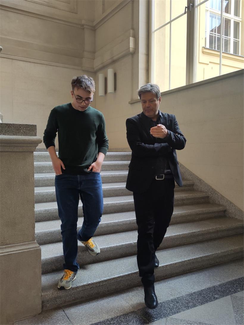 Zwei Energiepolitiker unter sich: zu Besuch bei Robert Habeck (Die Grünen) in Berlin, Frühjahr 2025
