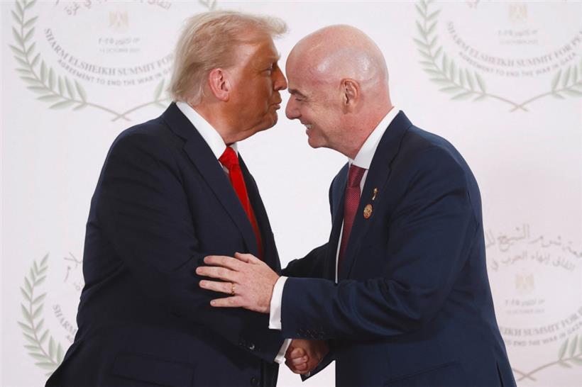 Zwei Machtmenschen unter sich: Donald Trump und Gianni Infantino
