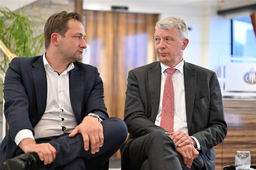 Zwei Männer auf dem Weg nach Europa: Christophe Hansen (l.) und Fernand Kartheiser
