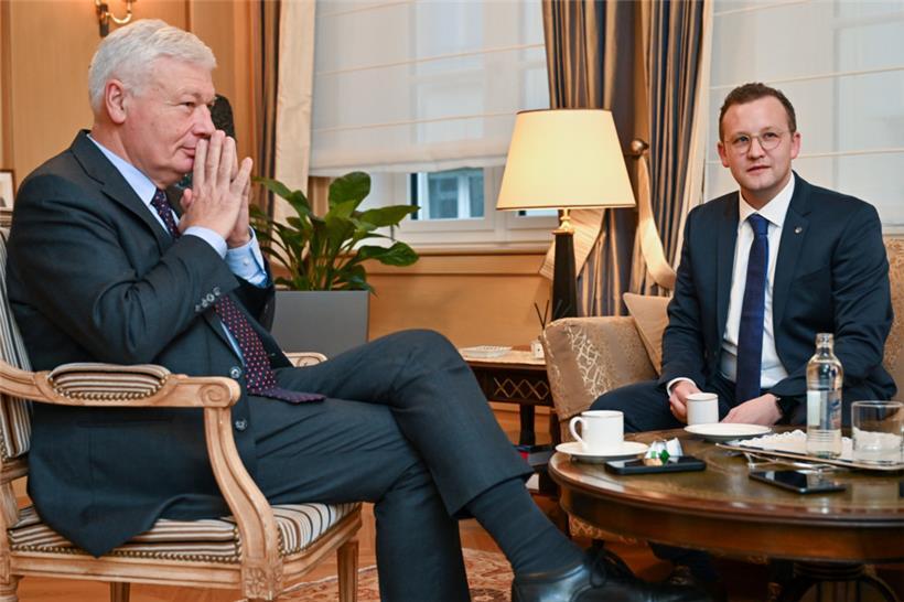 Zwei Politiker, zwei Generationen, ein gemeinsames Ziel: Claude Wiseler (l.) und Philip Hoffmann pflegen die direkten Kontakte zwischen ihren beiden Ländern
