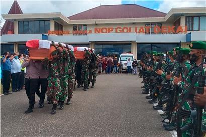 Zwei indonesische Soldaten wurden im Mai mutmaßlich von Rebellen in Papua getötet
