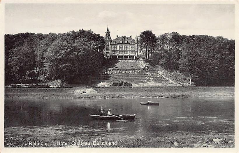 Zwischen 1926 und 1941 war Schloss Buschland ein weit über Luxemburg hinaus bekanntes Hotel-Restaurant
