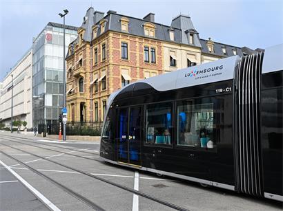 Zwischen den Haltestellen „Gare centrale“ und „Scillas“ ruht der Tramverkehr vollständig