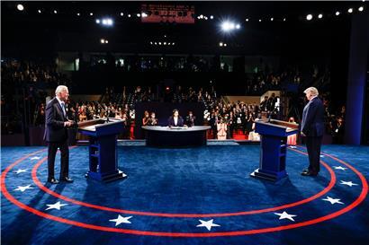 Zwölf Tage vor der Wahl sind US-Präsident Trump und sein Herausforderer Biden zu ihrem zweiten und letzten TV-Duell zusammengekommen

