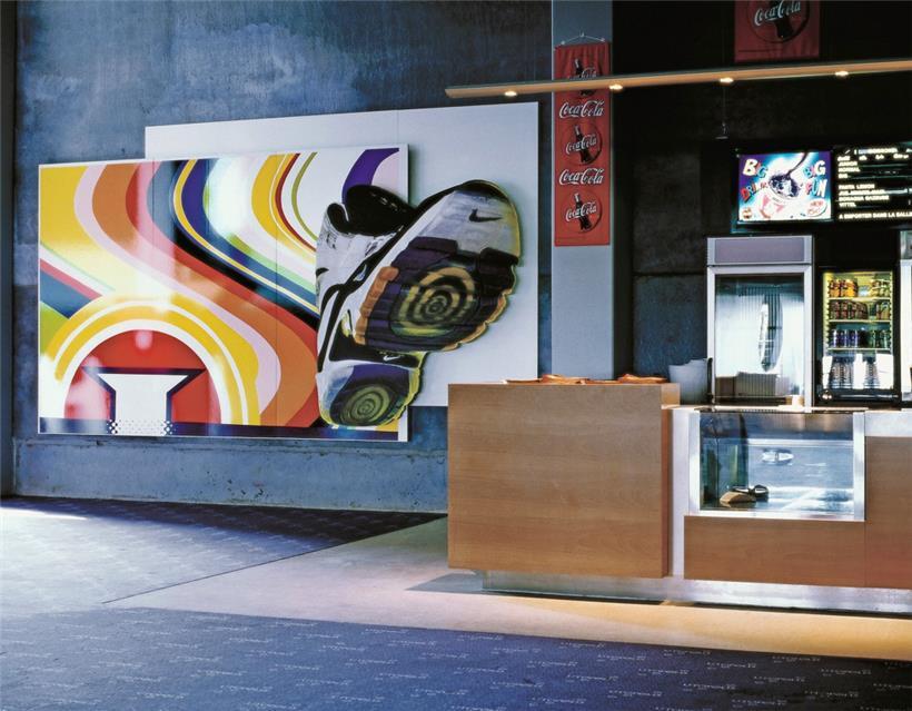 „yet sometimes what is read successfully, stops us with its meaning” no. 1,1998. © Michel Majerus Estate, 2023. Private Collection. Courtesy neugerriemschneider, Berlin. 
