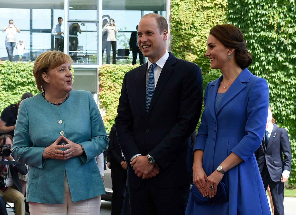 Merkel empfängt William und Kate