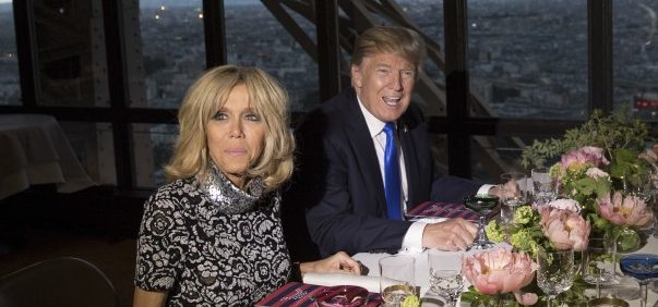 Trump-Patzer mit französischer First Lady