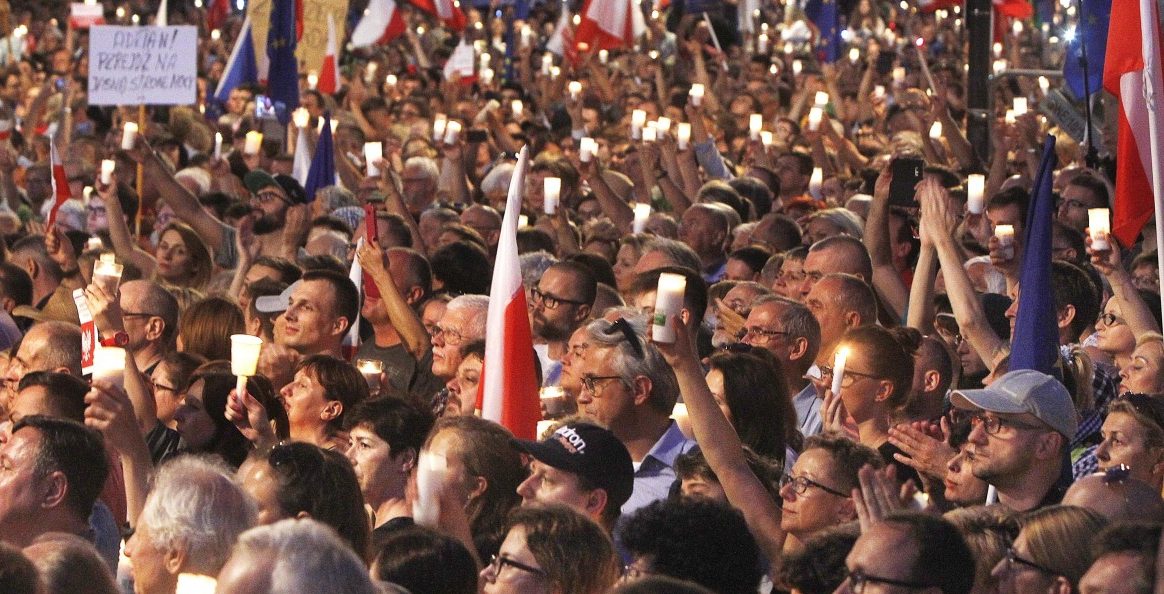 Protest in Polen für „freie Gerichte“
