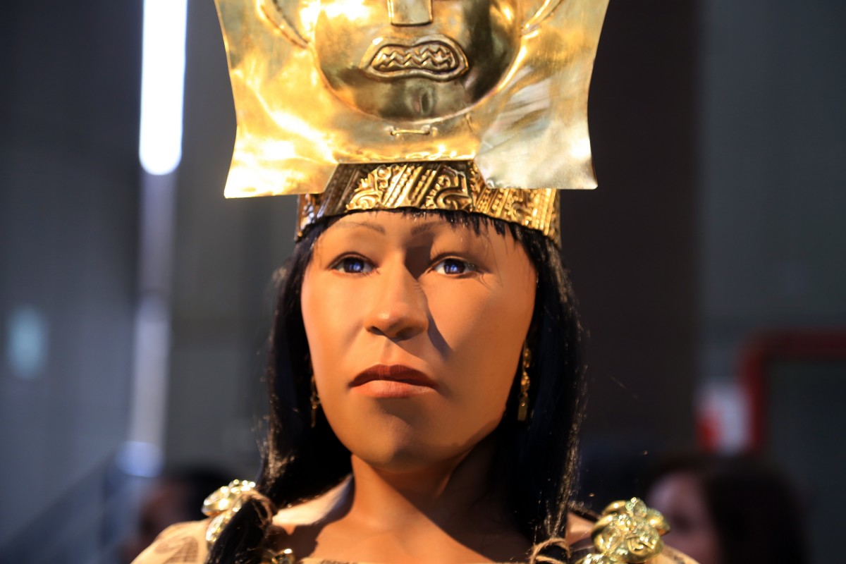 Gesichtszüge einer peruanischen Herrscherin