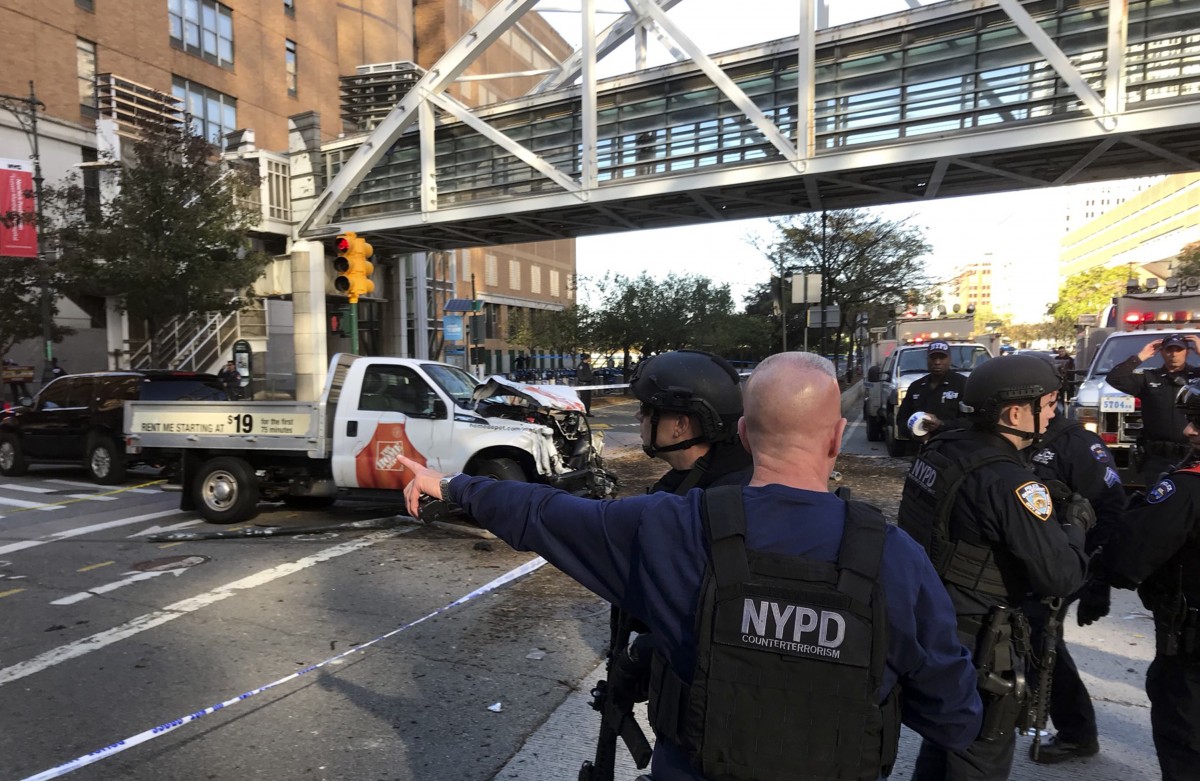 Terroranschlag in New York an Halloween: Kleinlaster rast in Menschen auf Fahrradweg