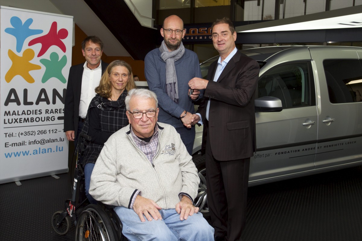 VW Caddy und up! für „ALAN – Maladies rares Luxembourg“