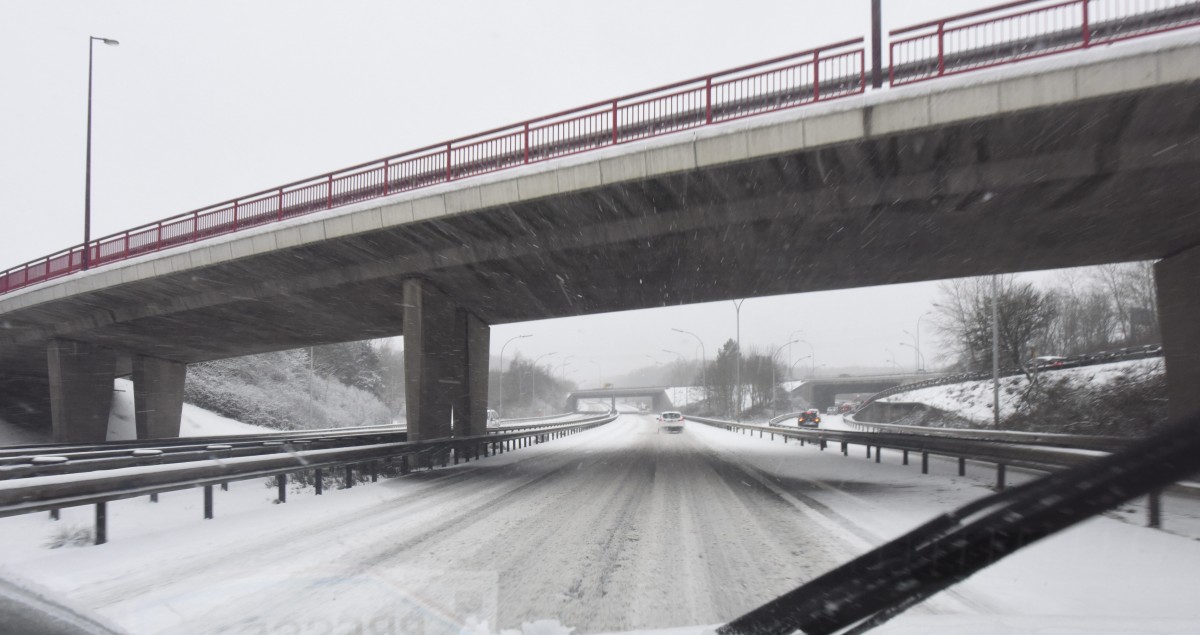 Aufgepasst im Verkehr: Schneefall in ganz Luxemburg