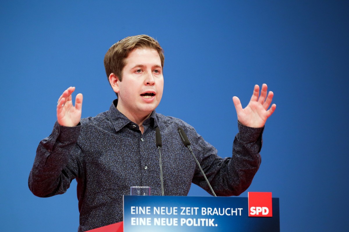 Kühnert wettert auf SPD-Parteitag gegen „GroKo“