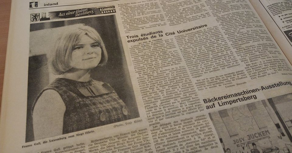 Als France Gall für Luxemburg antrat