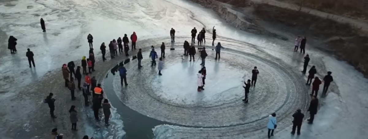 Rätselhafte Eiskreisel faszinieren Chinesen