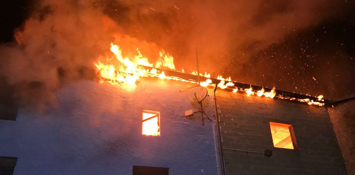 Bauernhaus in Dahl brennt lichterloh – keine Verletzten