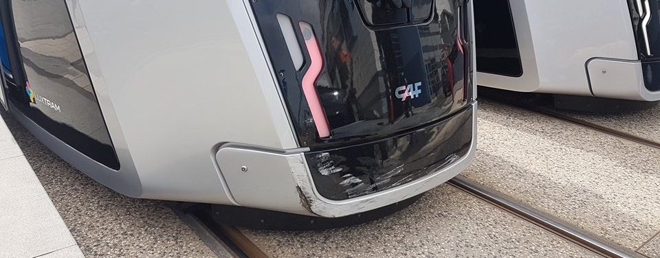 Tram in Unfall verwickelt