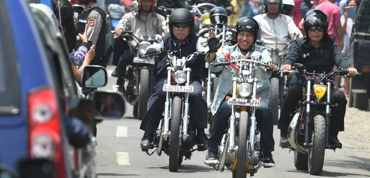 Indonesiens Präsident für lässige Motorrad-Fahrt kritisiert
