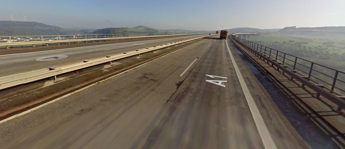 Baustelle auf der A1: Sauertalbrücke bekommt neuen Asphaltbelag