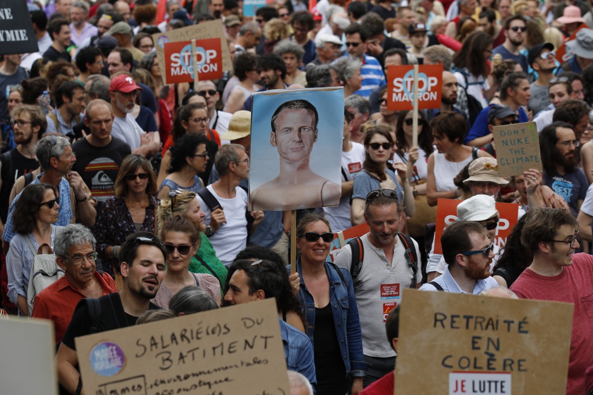 Zehntausende protestieren in Frankreich gegen Macrons Politik