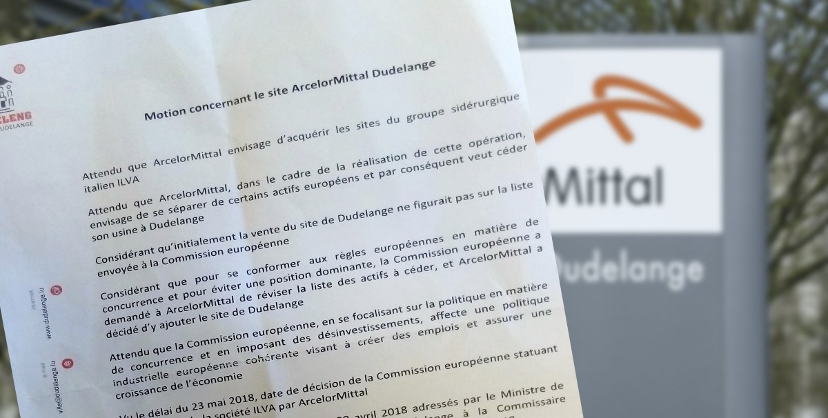 Düdelingen will ArcelorMittal-Standort bleiben