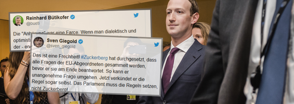 Heftige Kritik zu Zuckerberg-Anhörung