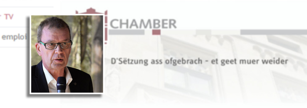 Nach Schwächeanfall: Sitzung in der „Chamber“ unterbrochen