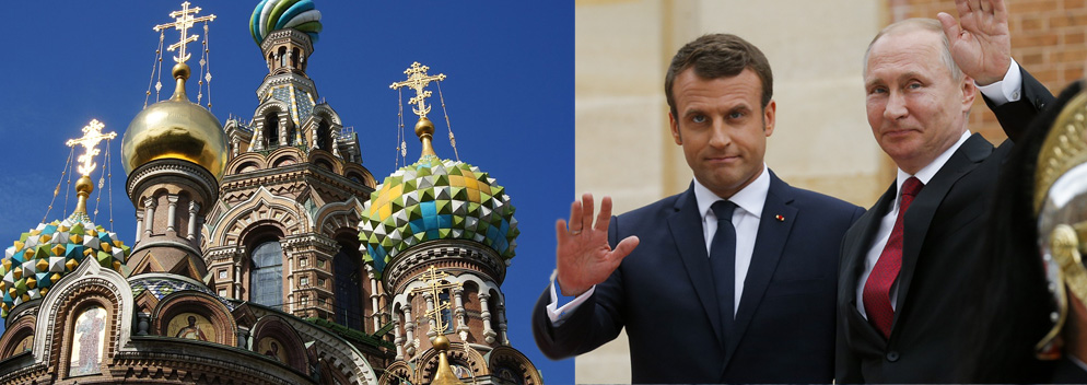 Putin zeigt Macron sein St. Petersburg