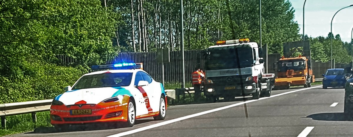 Luxemburgs Polizei-Teslas fahren erstmals Streife