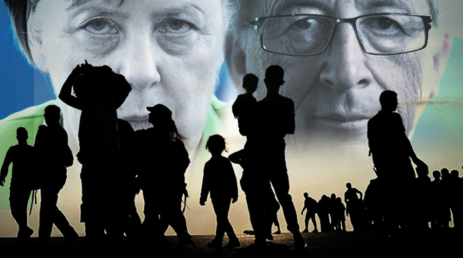 Merkel und Juncker setzen in der Flüchtlingspolitik auf Härte
