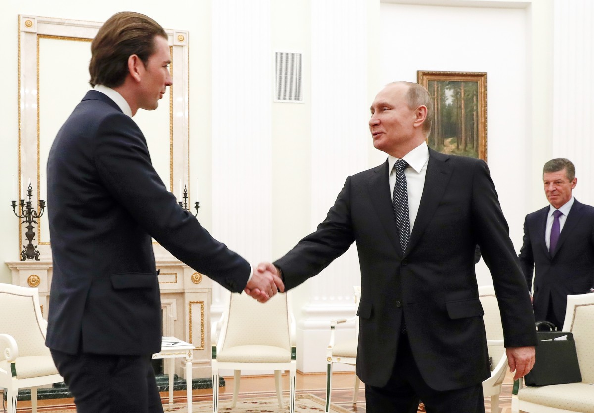 Besuch in Österreich: Putin verneint Destabilisierung der EU als Ziel