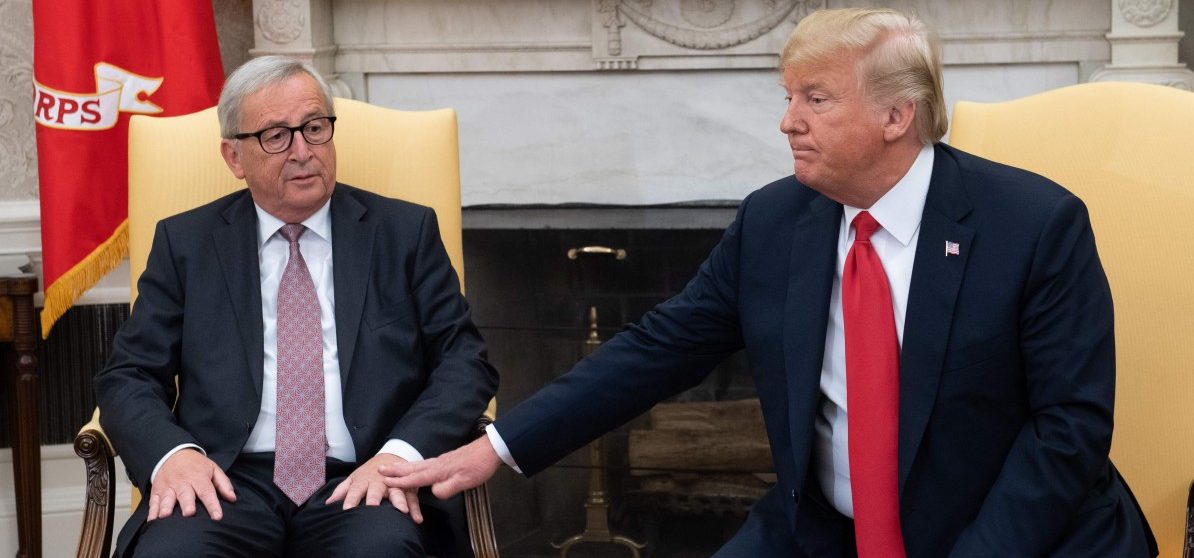 Trump bei Treffen mit Juncker: Erwarte etwas „sehr Positives“