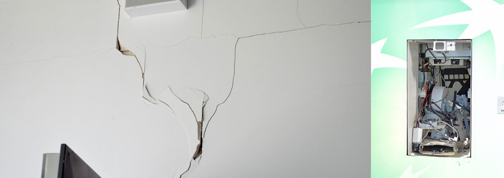 Wieder wird ein Geldautomat aus der Wand gesprengt