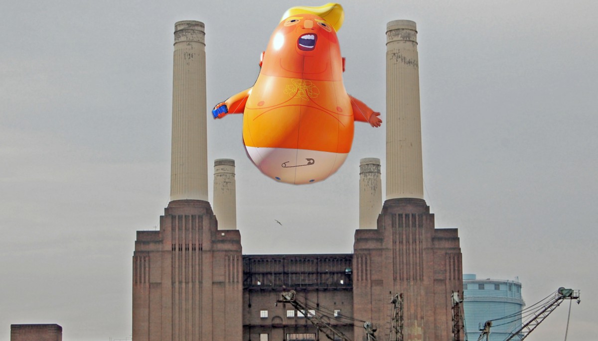 Crowdfunder wollen „Trump Baby“-Ballon in London über Trump schweben lassen