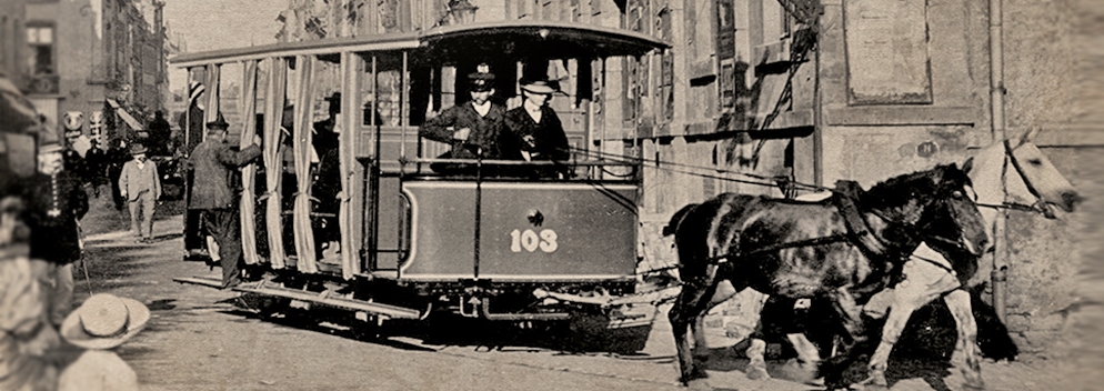 Damals, als in Luxemburg die Tram noch echte „Pferdestärken“ hatte