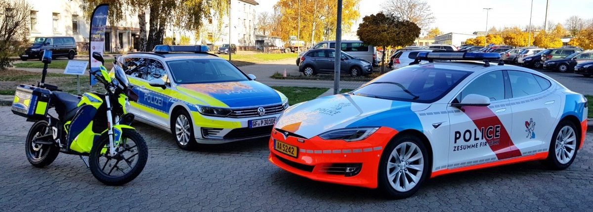 Auf Streife im Tesla: Luxemburger Polizei beteiligt sich an Forschungsprojekt