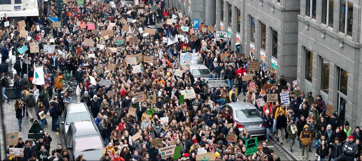 32.000 Schüler und Studenten demonstrieren in Belgien für den Klimaschutz