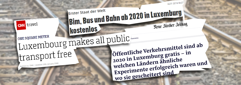 Das sagt die internationale Presse zum Gratis-Transport in Luxemburg