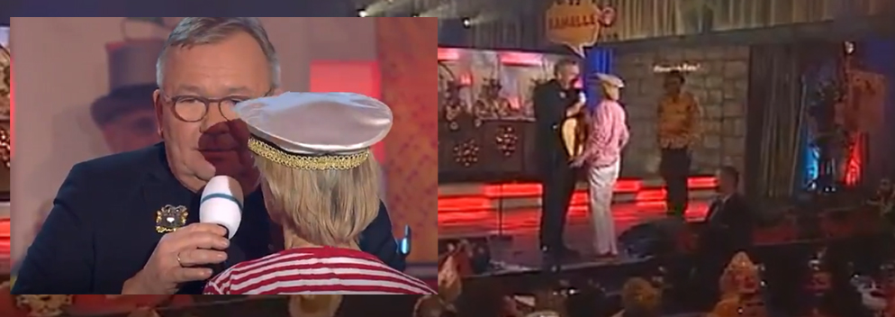 Während Karnevals-Übertragung: Wut über Doppelnamen-Witz treibt Frau auf die Bühne