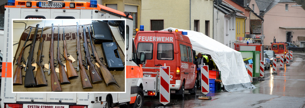Händler soll „Reichsbürger“ sein: Behörden stellen bei Trier Waffen und Sprengstoff sicher