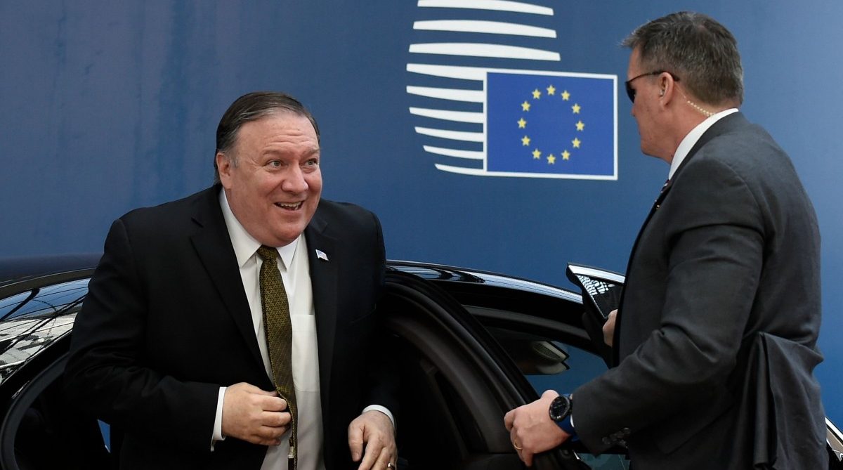 Frostige Krisenrunde mit Pompeo: EU-Außenminister beraten mit US-Kollegen über den Iran