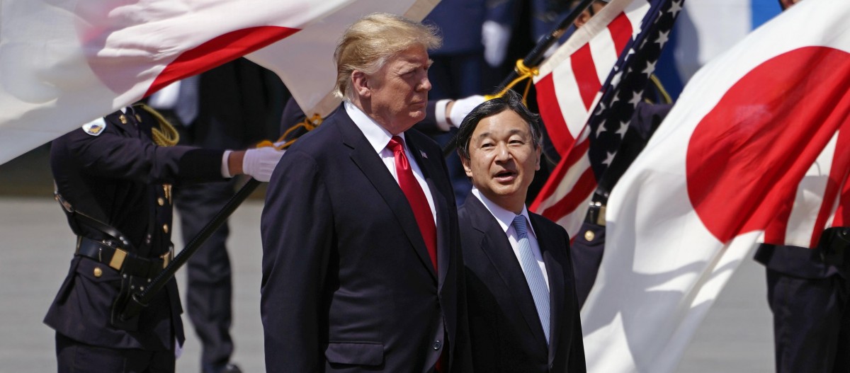 Höhepunkt der Japan-Reise: Trump wird von Kaiser Naruhito empfangen