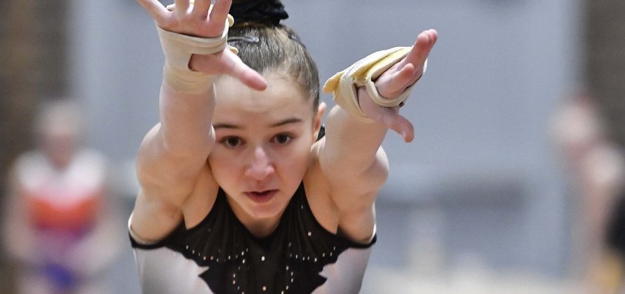 16-jährige Kunstturnerin Céleste Mordenti: Das Nesthäkchen genießt den Minsker Moment