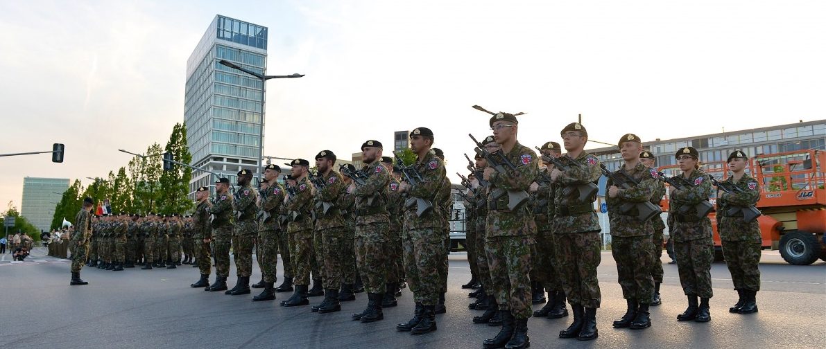 Auf neuem Terrain: Die große Militärparade ist am Sonntag erstmals auf dem Kirchberg