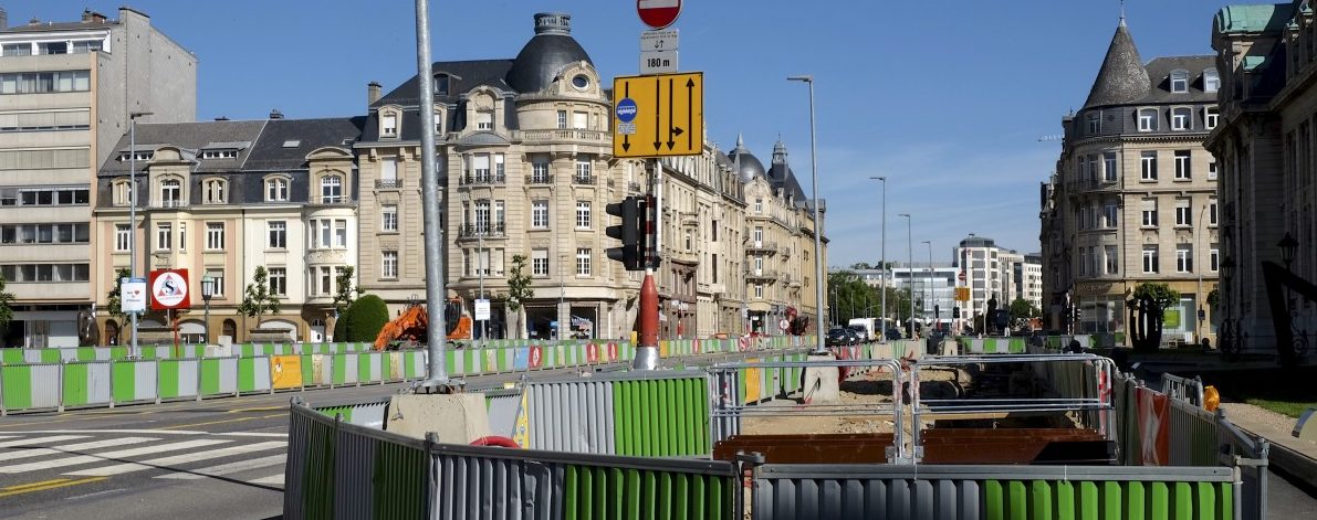 Tram-Baustelle: Luxemburg-Stadt bereitet sich auf weitere Verkehrsprobleme vor