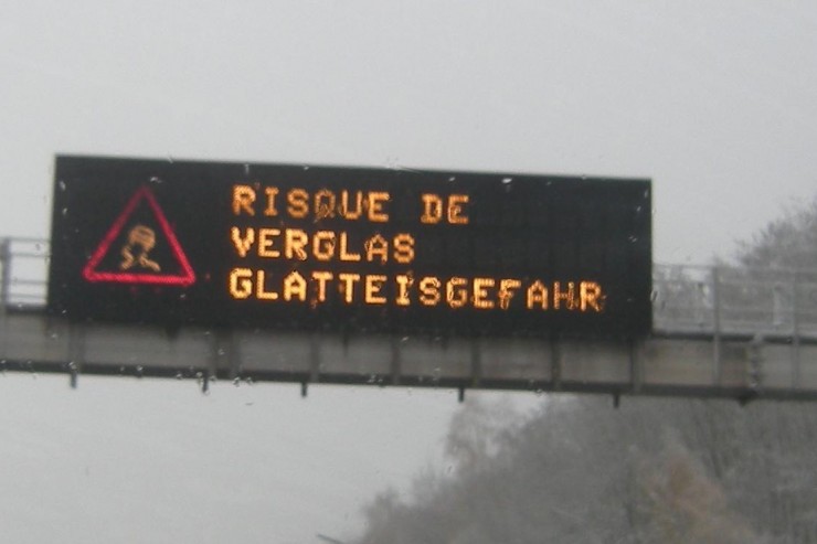 Es wird nicht glatt, es ist schon: Erste schwere Unfälle in Luxemburg