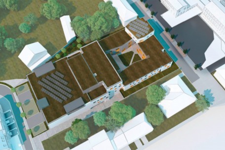 Der neue „Service d’éducation et d’accueil“ aus der Vogelperspektive