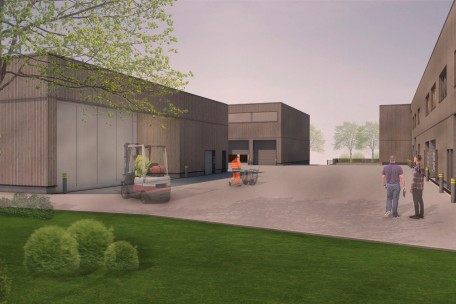 Die neue „Hall des Régies“ wird ausreichend Platz für die Fahrzeuge und Geräte der Gemeindedienste bieten